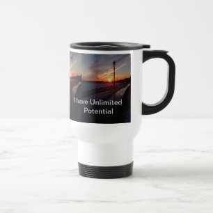 Inspirant Sunset coloré conception de la tasse de