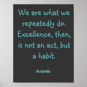 Inspiratie Citaat Poster Art Print (Voorkant)