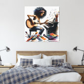 Inspiratie en Vastberadenheid: School of the Arts Canvas Afdruk (Insitu (Slaapkamer))