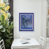 Inspiratie Fun Walvisprint - Zonsondergang Rand Poster