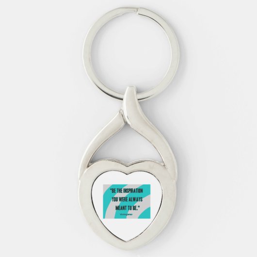 Inspiratie Hart Metaal Sleutelhanger (Voorkant)