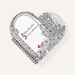 Inspiratie Hartvormig Spiraal Notebook Notitieboek
