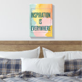 Inspiratie is overal canvas afdruk (Insitu (Slaapkamer))