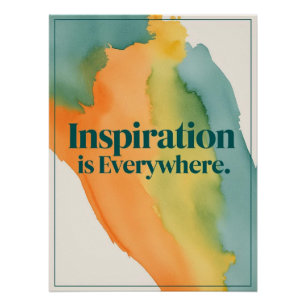 Inspiratie is overal perfect poster