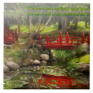 Inspiratie - Japanse Tuin - Meditatie Tegeltje