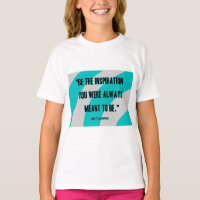 Inspiratie Meisje Wit Basic T Shirt