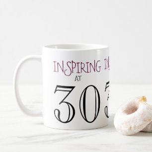 Inspiratie op 30 Dertigste verjaardag Gift Koffiemok