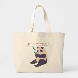 Inspiratie Panda Illustratie Boodschappentas Grote Tote Bag