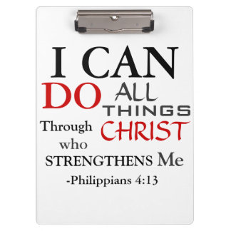Inspiratie PHILIPPIANS 4:13 Klembord