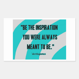 Inspiratie Rechthoek Sticker