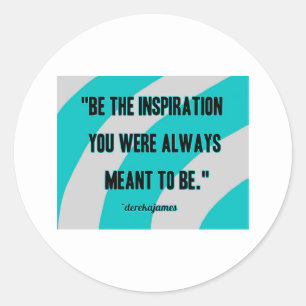 Inspiratie Ronde Sticker