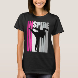 Inspiratie Roze Karate Birthday Verstoord T-shirt