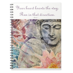 Inspiratie Rumi Quote Buddha Art Spiral notebook Notitieboek