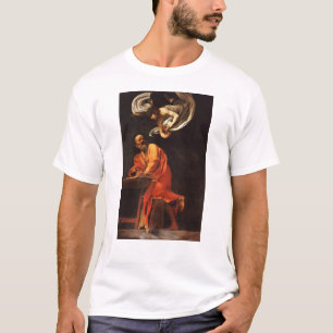 Inspiratie Sint Matthew Caravaggio schilderkunst T-shirt