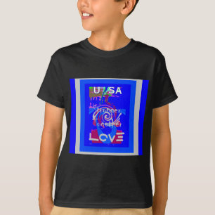 Inspiratie USA We zijn sterker samen met liefde T-shirt