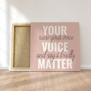 Inspiratie Uw Citaat van de Motivatie van de Mater Canvas Afdruk