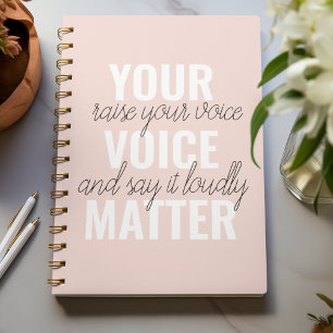 Inspiratie Uw Citaat van de Motivatie van de Mater Notitieboek