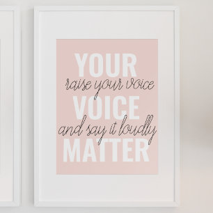 Inspiratie Uw Citaat van de Motivatie van de Mater Poster