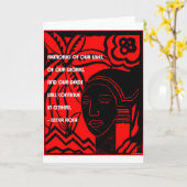 Inspiratie van Zuster Rosa Kaart (Gele Bloem)