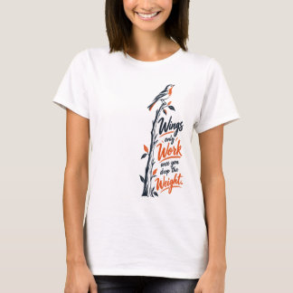 Inspiratie voor Alleen Vleugels Werken Eens Je het T-shirt