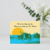 Inspiratie voor Runner Jogger Race 1916 Po Briefkaart (Staand voorkant)