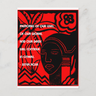 Inspiratie voor Zuster Rosa Briefkaart