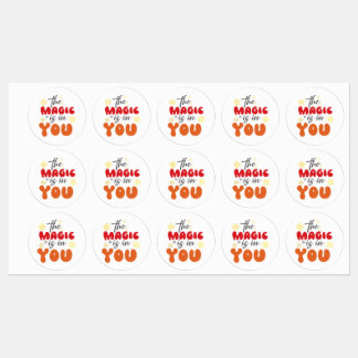 Inspiratie Woorden "de magie zit in jou" Stickers