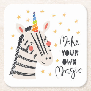 Inspiratie Zebri-maïs Vierkante Kartonnen Onderzetter