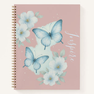 Inspiratief Vlinder Bloem Notitieboek