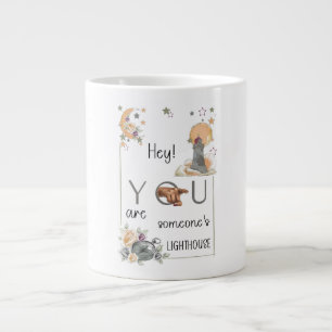 Inspiratief Vuurtoren Geschenk Positieve Herinneri Extra Grote Beker