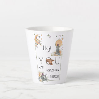 Inspiratief Vuurtoren Geschenk Positieve Herinneri Latte Mok