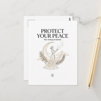 Inspiratiekaart voor vrouwen - Bescherm je vrede Briefkaart