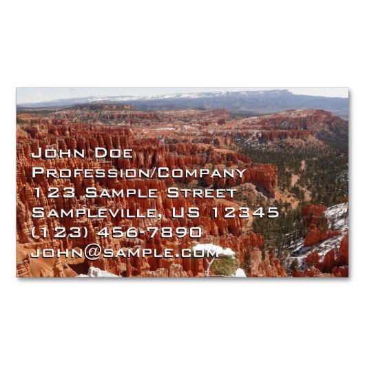 Inspiratiepunt bij Bryce Canyon I Magnetisch Visitekaartje (Voorkant)