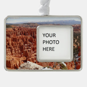 Inspiratiepunt bij Bryce Canyon I Verzilverd Kader Ornament