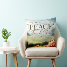 Inspiratieve Worpkussen 'Vrede Vindt Jou'