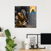 Inspiration - Affiche de bande dessinée drôle de m (Bureau à domicile)