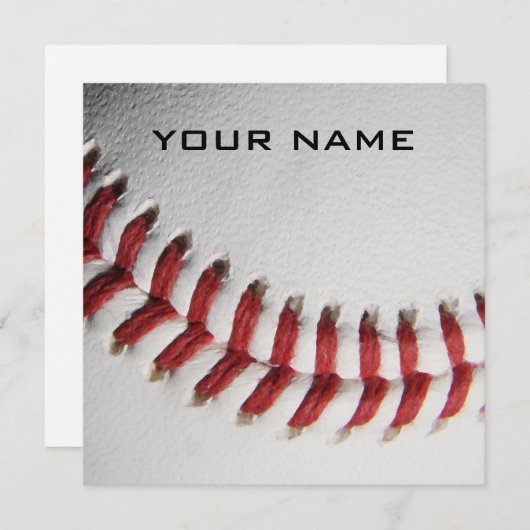 Inspiration Baseball Ajouter Votre Carte De Nom (Devant / Derrière)