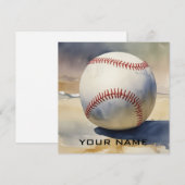Inspiration Baseball Ajouter Votre Carte De Nom (Devant / Derrière)