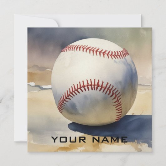 Inspiration Baseball Ajouter Votre Carte De Nom (Devant)