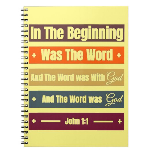 Inspiration Bible Verse Carnet Spiral (Devant)