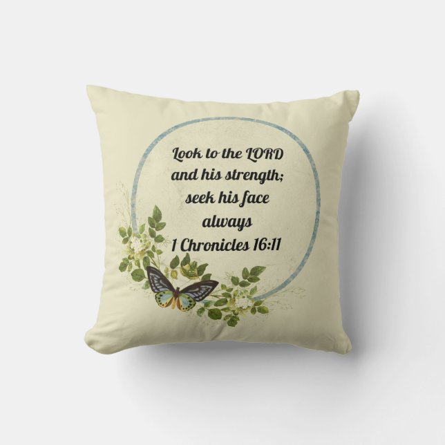 Inspiration Bible Verse Coussin (Recto)