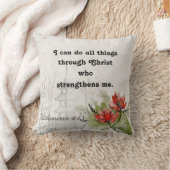 Inspiration Bible Verse Écriture Jeter Oreiller (Couverture)