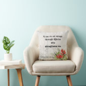 Inspiration Bible Verse Écriture Jeter Oreiller (Chaise)