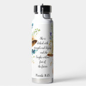 Inspiration Bible Verse Proverbes Bouteille d'eau (Gym)