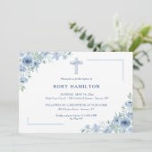 Inspiration bleue Invitation religieuse (Debout devant)