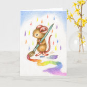 Inspiration - Carte d'art pour souris (Fleur jaune)