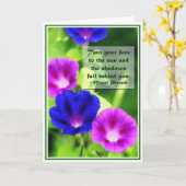 Inspiration - carte de voeux de gloires de matin (Fleur jaune)