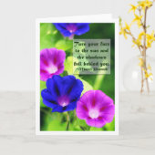 Inspiration - carte de voeux de gloires de matin (Fleur jaune)