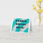 Inspiration Carte de voeux horizontale petite (Fleur jaune)