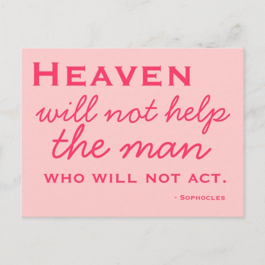 Inspiration - Choisir l'action - Carte postale (Devant)